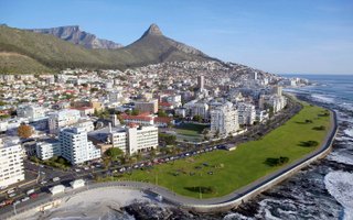 Aerial view of Sea Point, Cape Town
