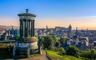 Edinburgh skyline from Salisbury Crags