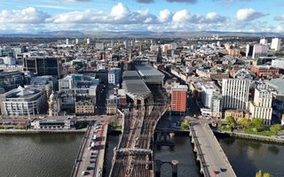 Aerial view of Glasgow