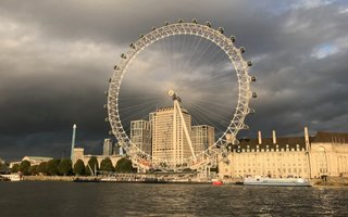 London Eye and Thames river